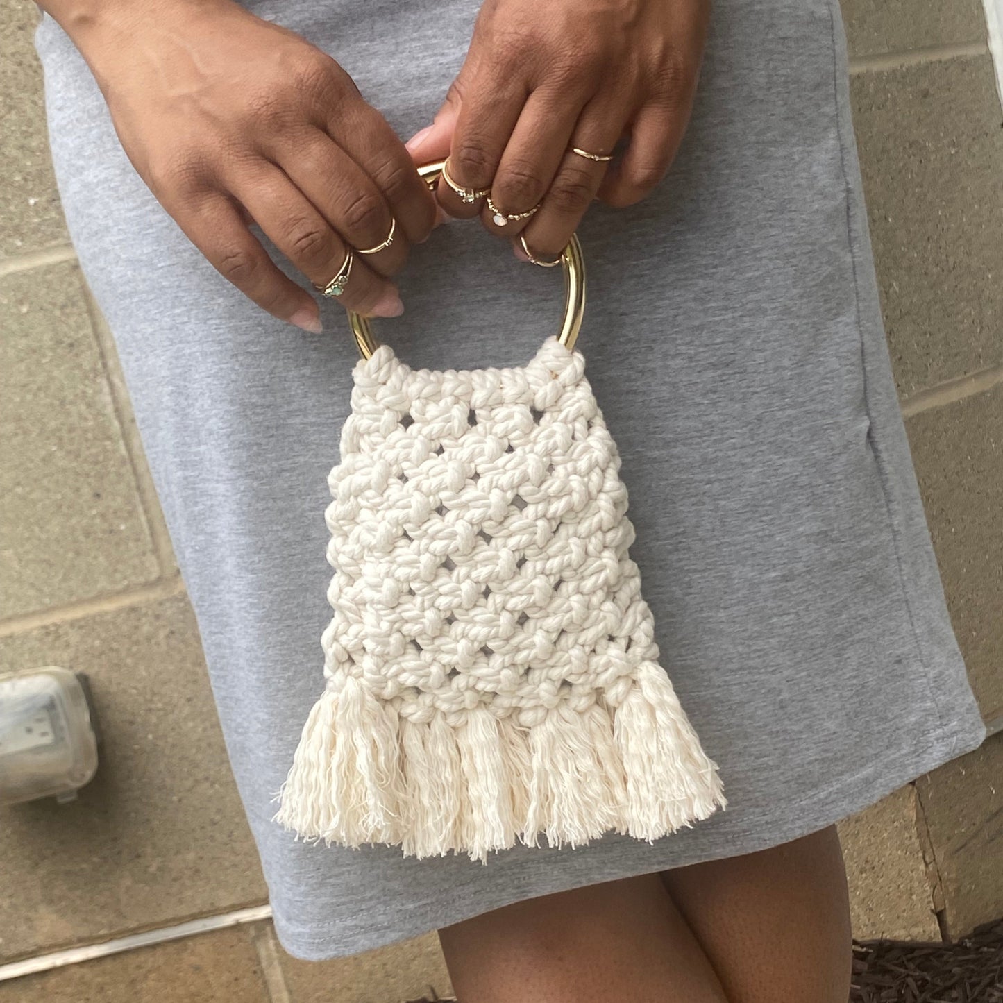 Small Macramé Handbag